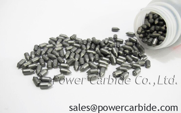 Tungsten carbide bullet pins for concrete milling 