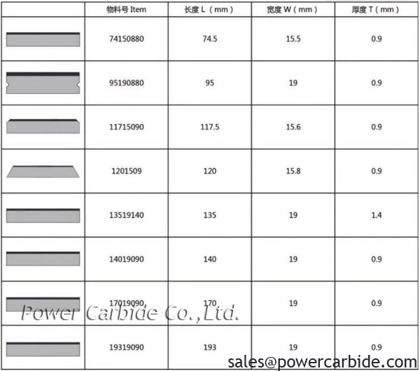 solid carbide glass fiber cutting knives